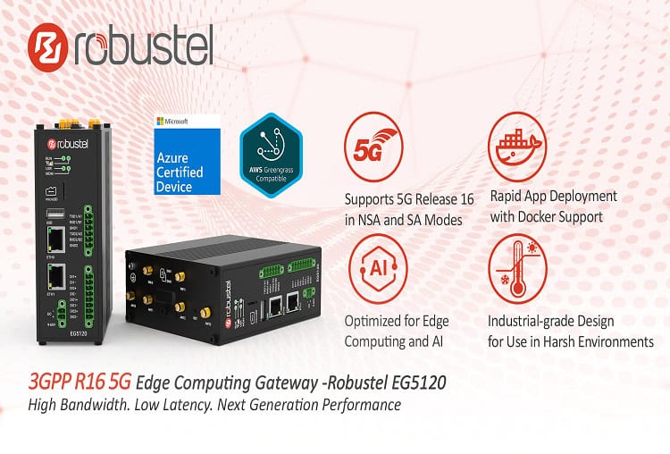 Robustel 5G IoT EDGE Computing Gateway certified by Microsoft Azure and ...