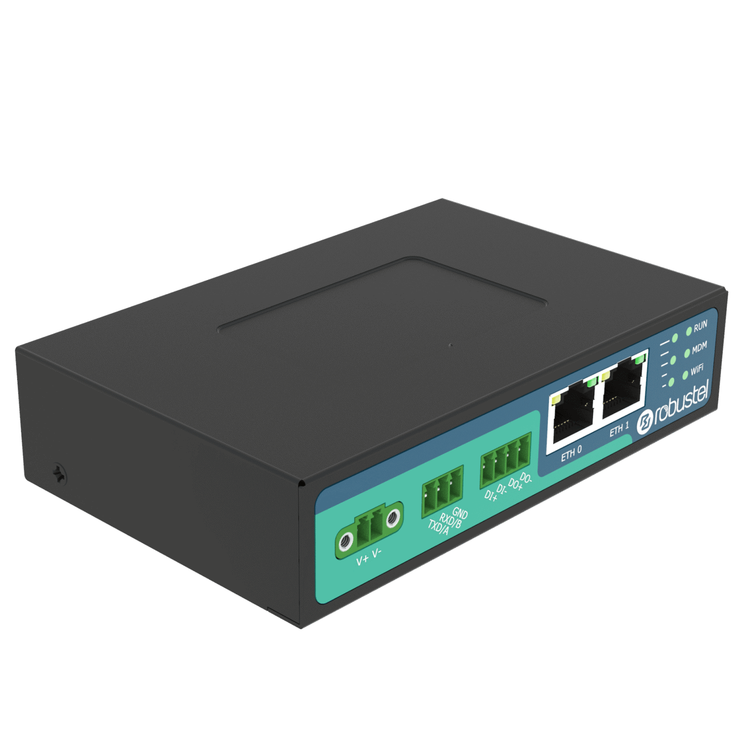 R2010 dual-SIM 4G/LTE industrial router with serial I/O | Robustel