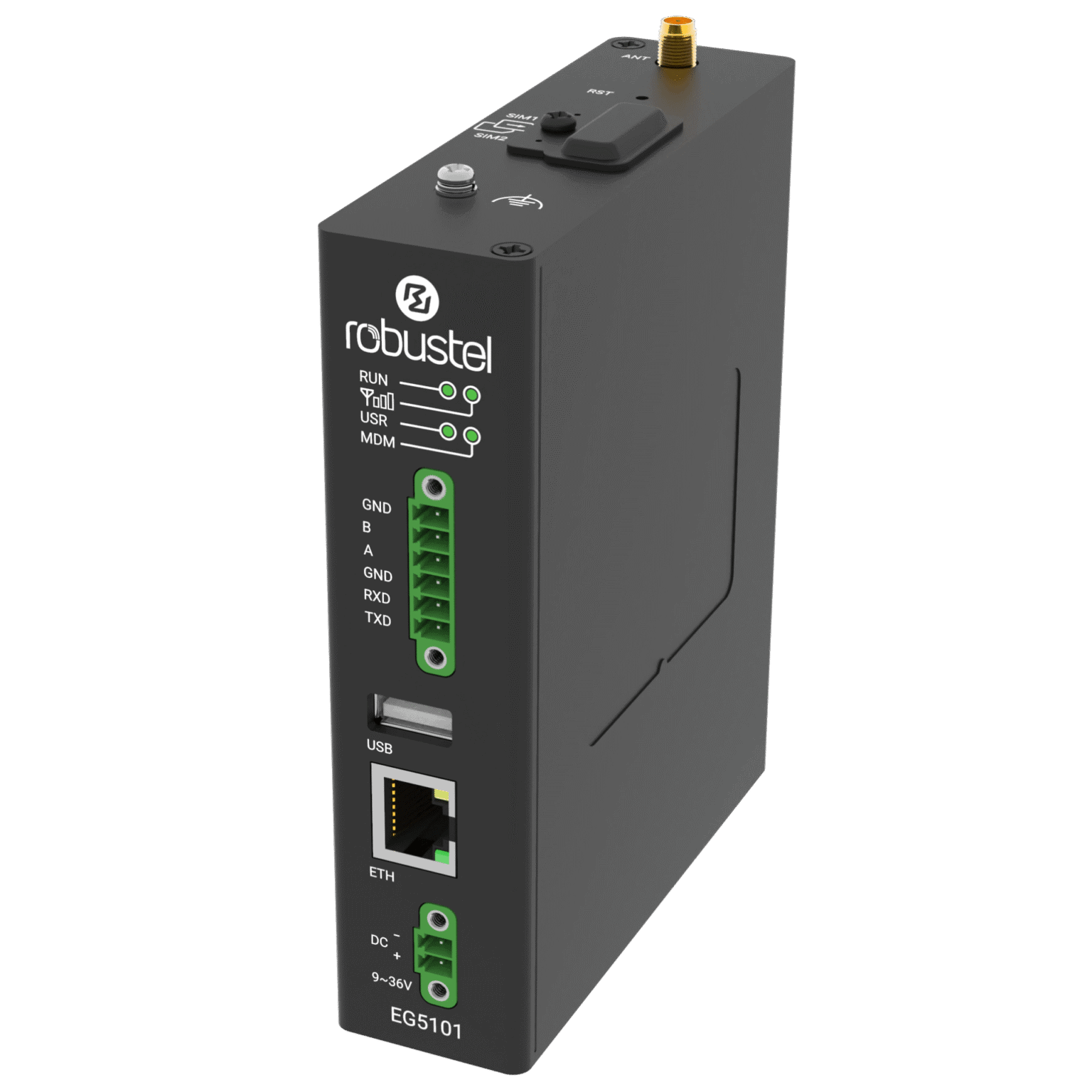 EG5101 dual-SIM 4G/LTE Cat-1 industrial edge gateway | Robustel