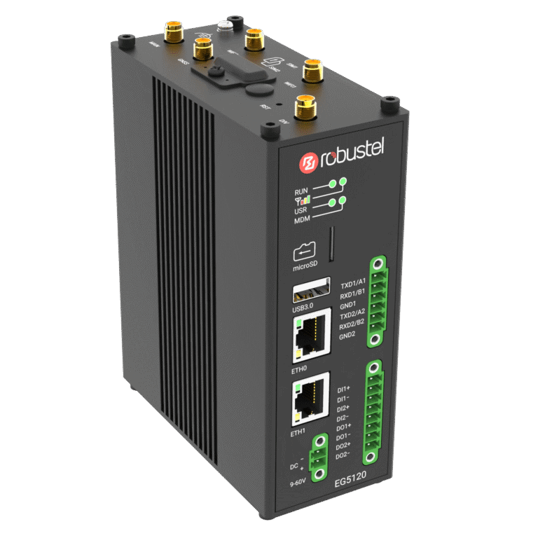 EG5120 dual-SIM 5G/4G industrial edge AI gateway | Robustel