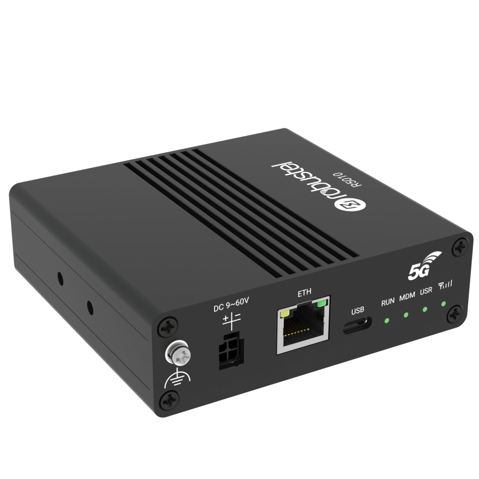 R5010 5G industrial router with 2.5 GbE & PoE-PD | Robustel