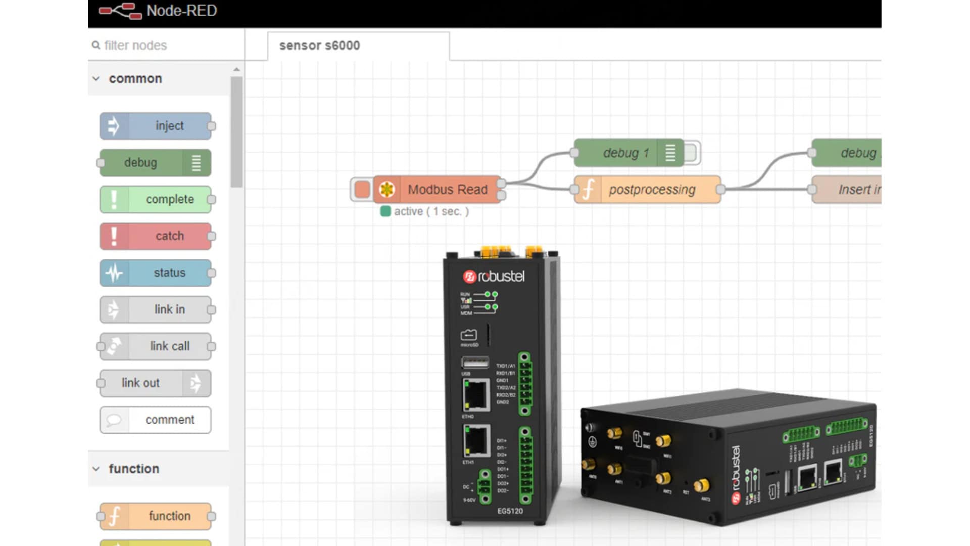 Ilustration of edge node red.