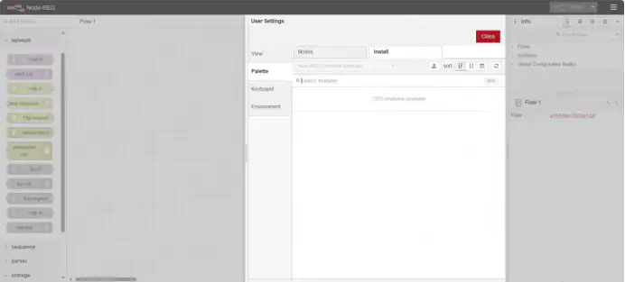 Image of your node-red palette options.