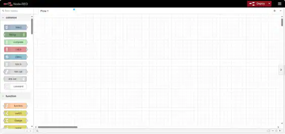 Image of node-red workspace.