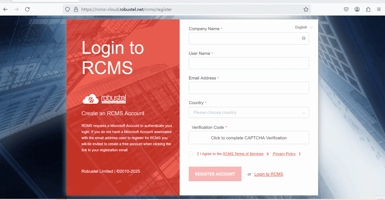Illustration of create your rcms account.