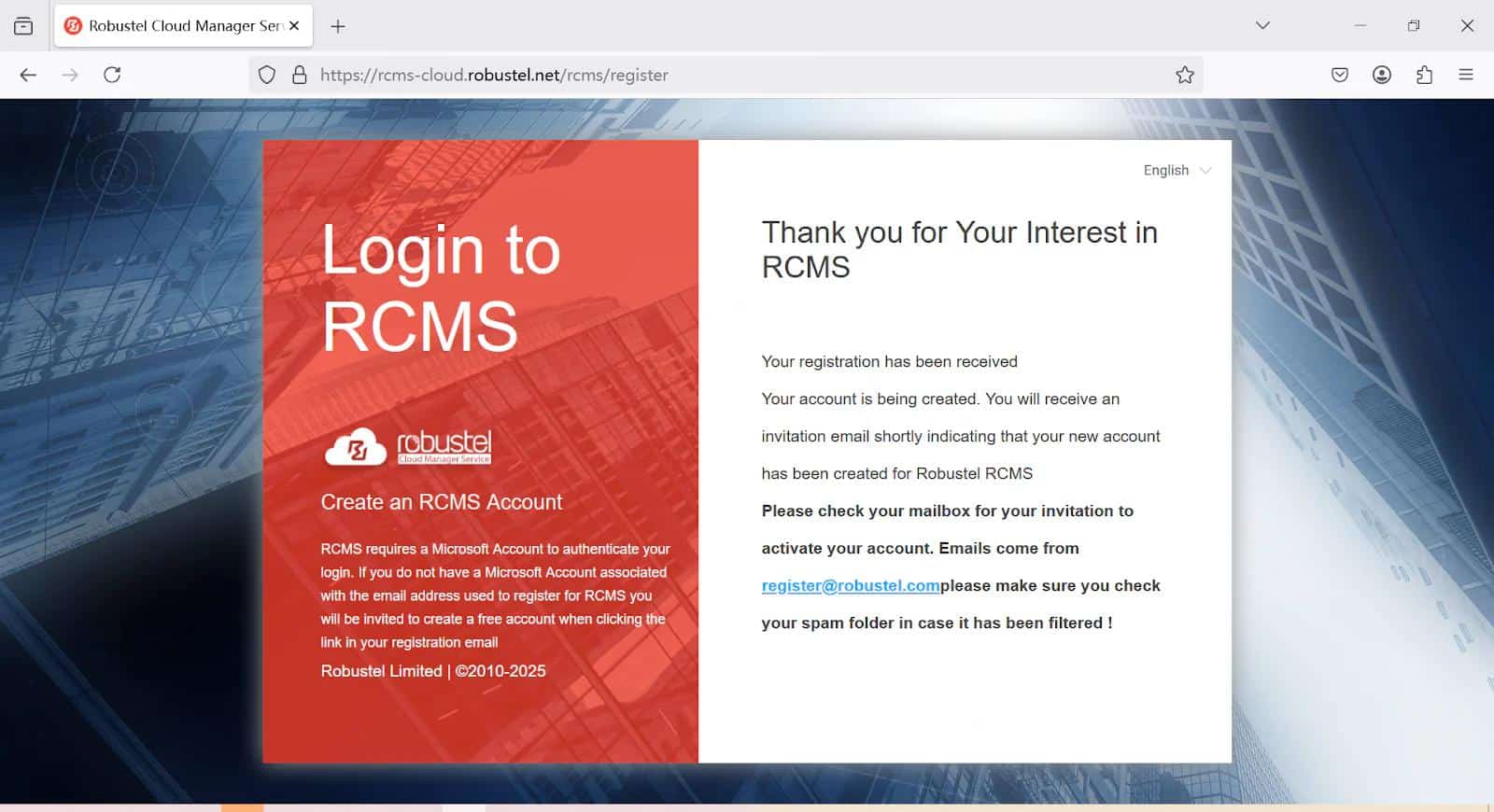 Illustration of create your rcms account.