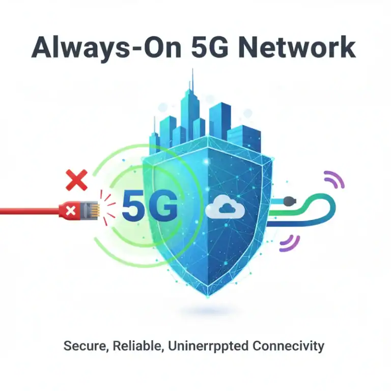 Image of always-on 5G network.