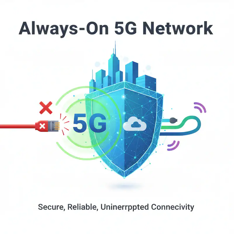Image of always-on 5G network.