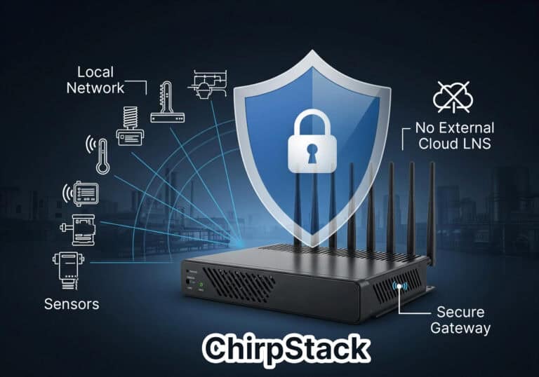Image of running ChirpStack locally on your LoRaWAN gateway.