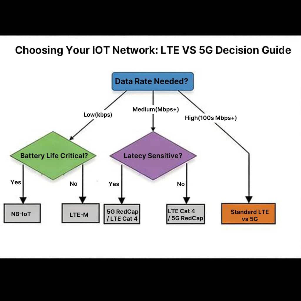 Image of helping you choose your IoT network between LTE and 5G.