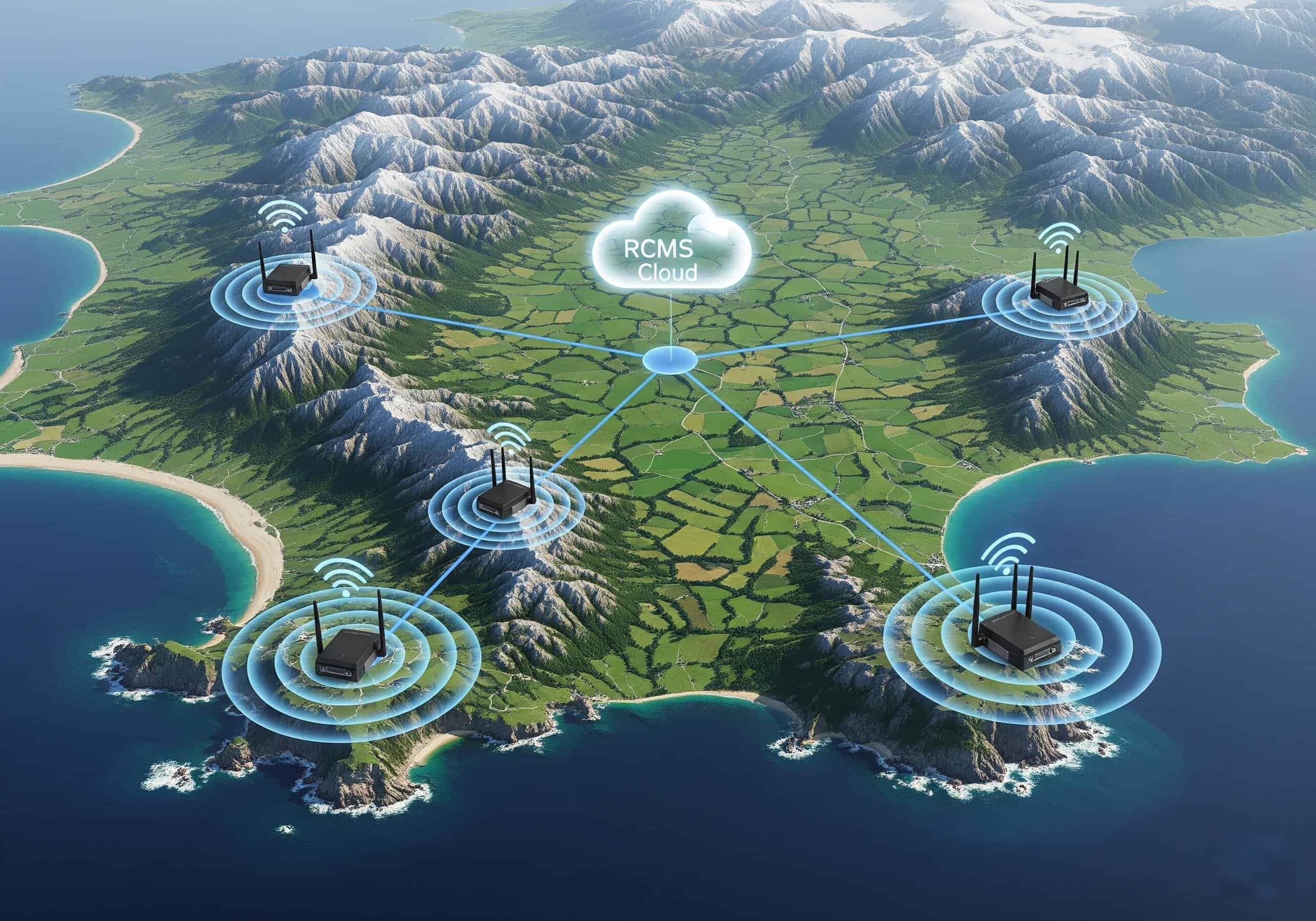 Image of illustrating how RCMS ensures your connectivity in remote sites.