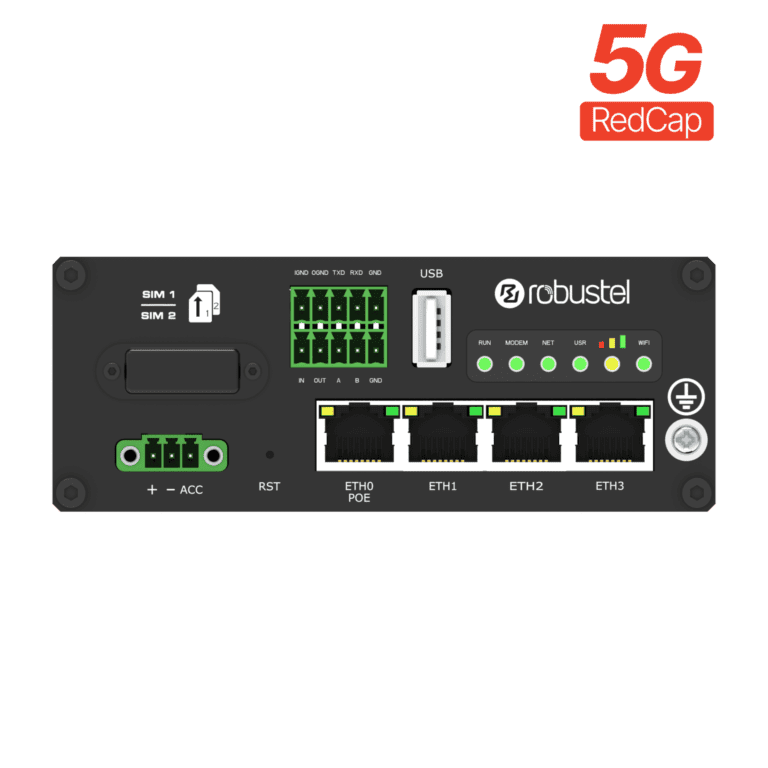Robustel R2110 5G RedCap | Industrial Router with GNSS & Wi-Fi