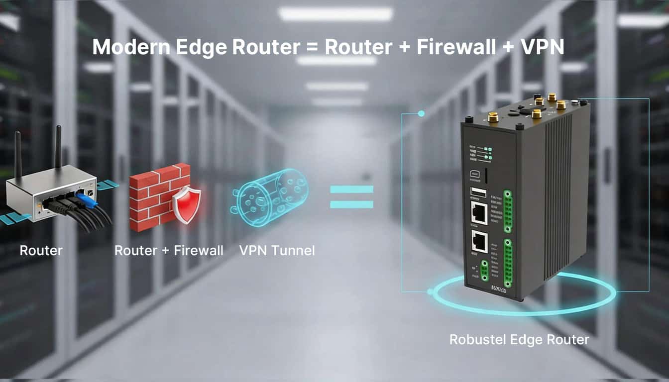 Image of Robustel Edge router's advantages.